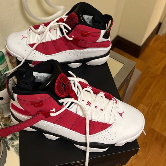 Nike Jordan 6 Rings White Black Carmine size US 8 - Picture 5 of 12